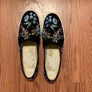 Keds and Rifle Paper slip on sneakers